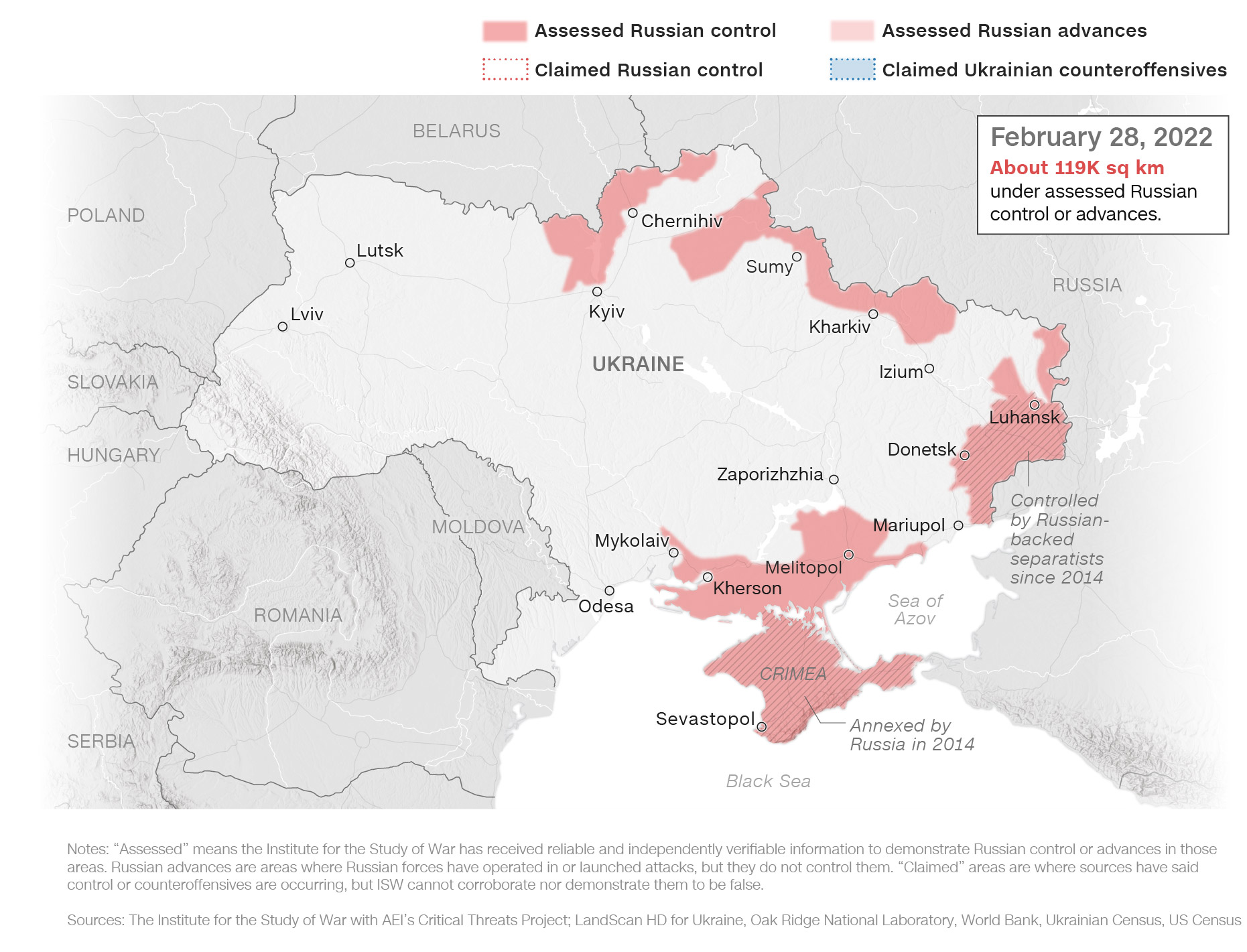 Russia Claims Major Gains in Ukraine as Ukrainian Forces Disintegrate